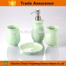 4pcs Gift box packaging bath ceramic accessory set